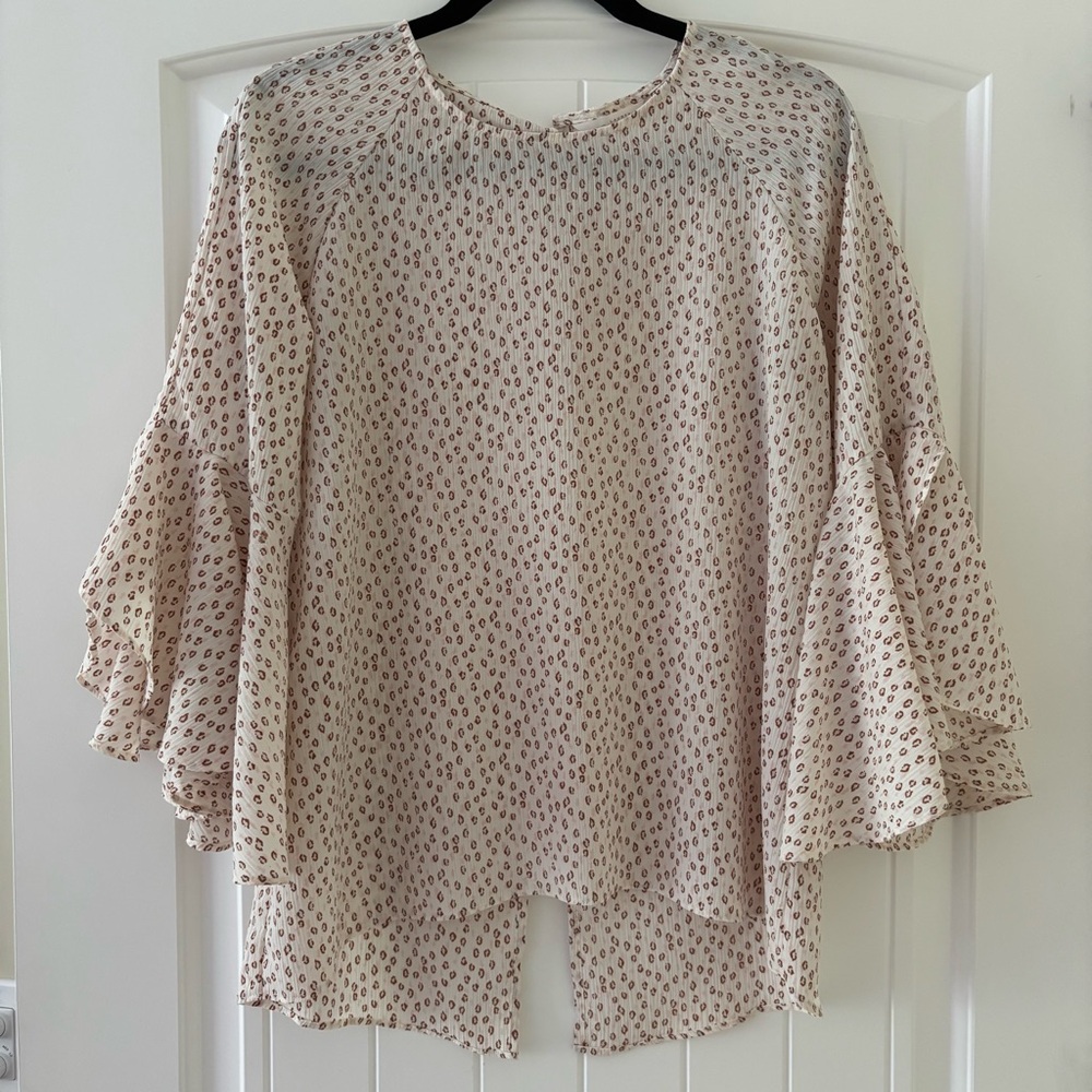 Lauren Conrad Cheetah Print Women's Flowy Top